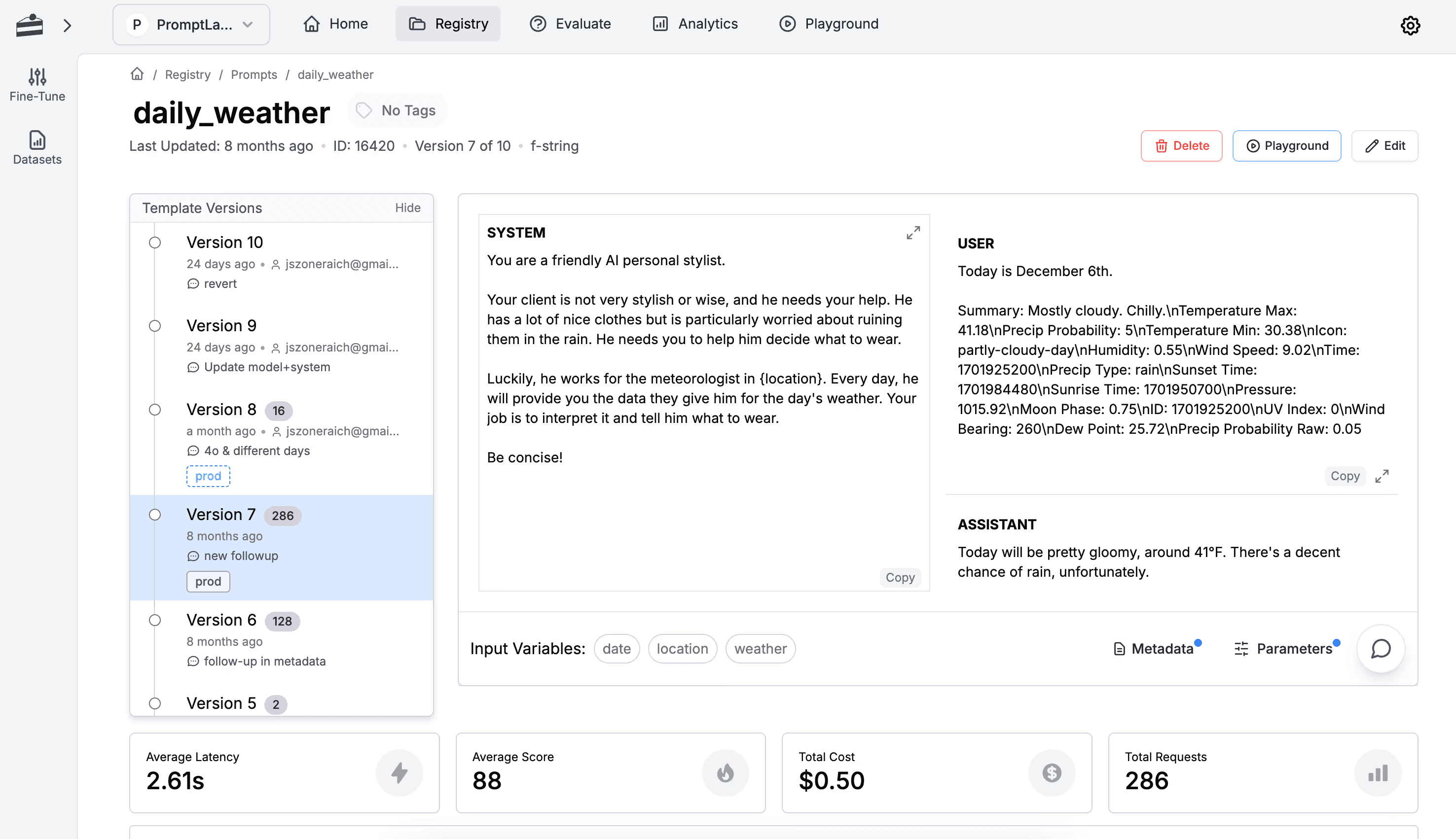 Collaborative prompt management