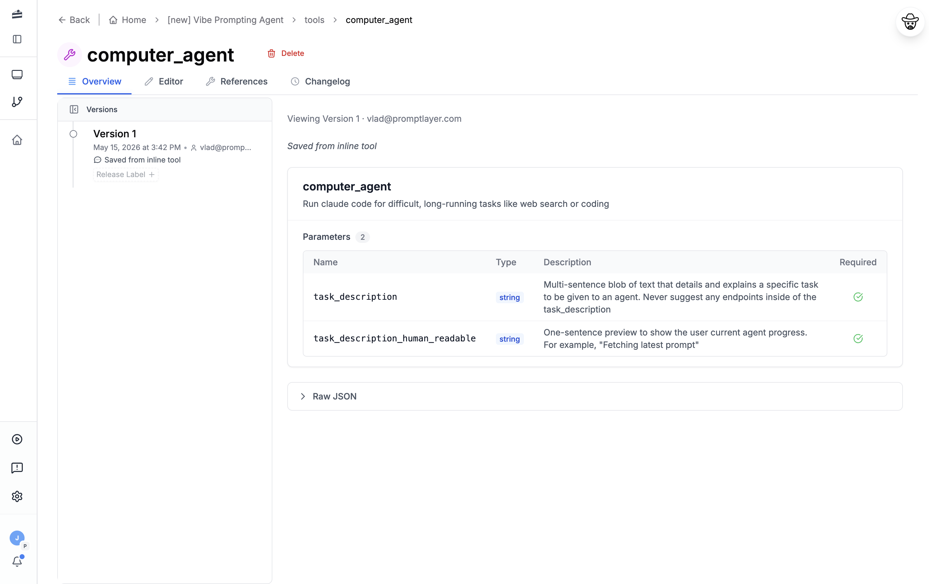 PromptLayer — Tools